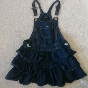 Jordache size 5 denim overall dress.